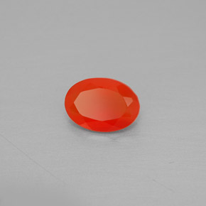 Cornalina laranja natural 0,66ct, transparente, transparente/translúcido
