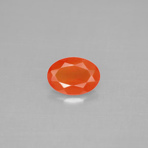 Cornalina Laranja vermelha Natural 0.62ct, Transparente, Transparente/Translúcido