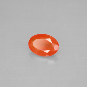 Cornalina Laranja vermelha Natural 0.62ct, Transparente, Transparente/Translúcido