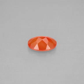 Cornalina Laranja vermelha Natural 0.62ct, Transparente, Transparente/Translúcido
