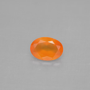 Cornalina laranja natural 0,70ct, transparente, transparente/translúcido