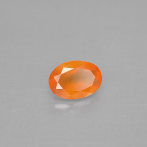 Cornalina laranja natural 0,70ct, transparente, transparente/translúcido