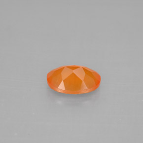 Cornalina laranja natural 0,70ct, transparente, transparente/translúcido