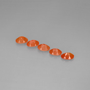 Pedras preciosas de cornalina laranja natural de  ct, transparente, transparente/translúcido