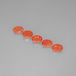 Pedras preciosas de cornalina laranja natural de  ct, transparente, transparente/translúcido