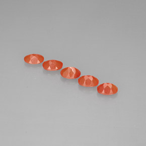 Pedras preciosas de cornalina laranja natural de  ct, transparente, transparente/translúcido