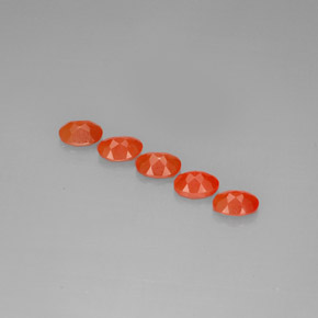 Pedras preciosas de cornalina laranja natural de  ct, transparente, transparente/translúcido