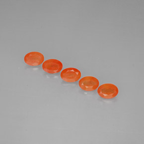 Pedras preciosas de cornalina laranja natural de  ct, transparente, transparente/translúcido