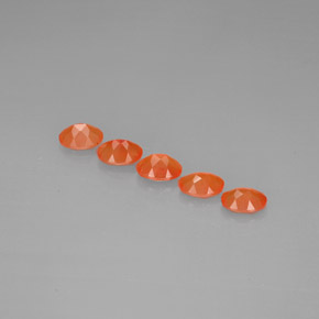 Pedras preciosas de cornalina laranja natural de  ct, transparente, transparente/translúcido