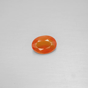 Cornalina laranja natural 0,45ct, transparente, transparente/translúcido