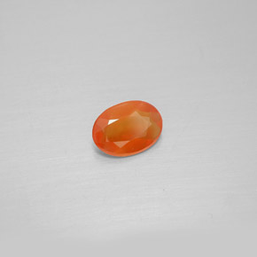 Cornalina laranja natural 0,45ct, transparente, transparente/translúcido
