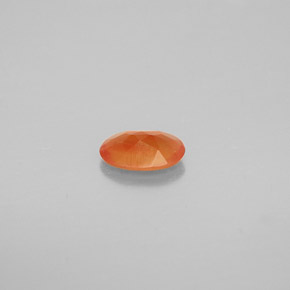 Cornalina laranja natural 0,45ct, transparente, transparente/translúcido