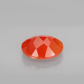 Cornalina Laranja vermelha Natural 3.03ct, Transparente, Transparente/Translúcido