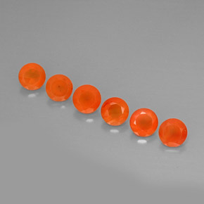 Pedras preciosas de cornalina laranja natural de  ct, transparente, transparente/translúcido