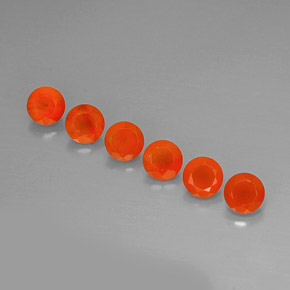 Pedras preciosas de cornalina laranja natural de  ct, transparente, transparente/translúcido