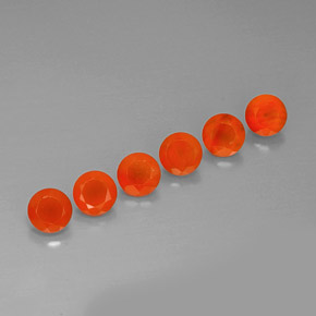 Pedras preciosas de cornalina laranja natural de  ct, transparente, transparente/translúcido