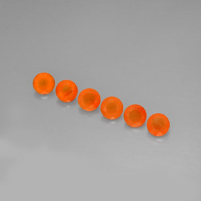 Pedras preciosas de cornalina laranja natural de  ct, transparente, transparente/translúcido