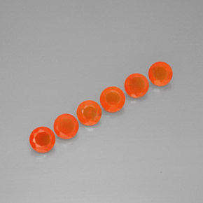 Pedras preciosas de cornalina laranja natural de  ct, transparente, transparente/translúcido