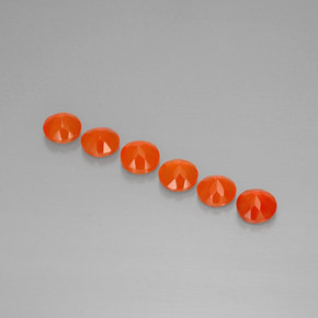Pedras preciosas de cornalina laranja natural de  ct, transparente, transparente/translúcido