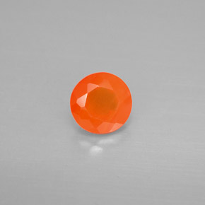 Cornalina Laranja Natural 0.73ct, Transparente, Transparente/Translúcido