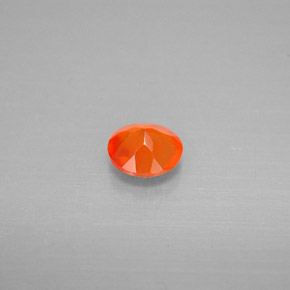 Cornalina Laranja vermelha Natural 0.38ct, Transparente, Transparente/Translúcido
