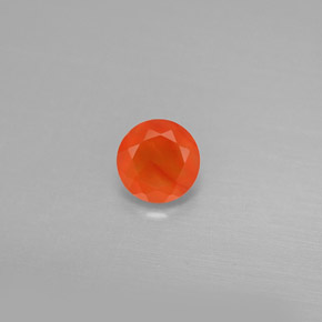 Cornalina laranja natural 0,48ct, transparente, transparente/translúcido