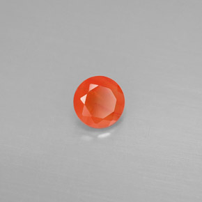 Cornalina laranja natural 0,48ct, transparente, transparente/translúcido