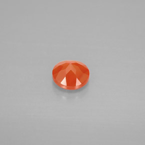 Cornalina laranja natural 0,48ct, transparente, transparente/translúcido