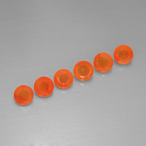 Pedras preciosas de cornalina laranja natural de  ct, transparente, transparente/translúcido