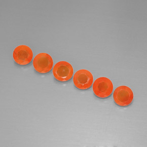 Pedras preciosas de cornalina laranja natural de  ct, transparente, transparente/translúcido