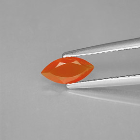 Cornalina Laranja Natural 0.39ct, Transparente, Transparente/Translúcido
