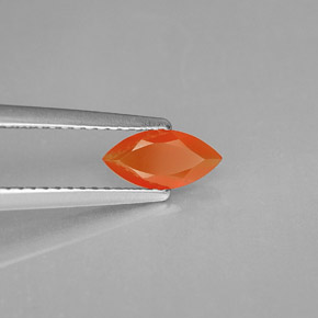 Cornalina Laranja Natural 0.39ct, Transparente, Transparente/Translúcido