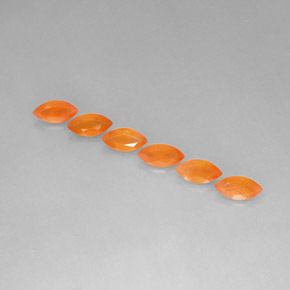 Pedras preciosas de cornalina laranja natural de  ct, transparente, transparente/translúcido