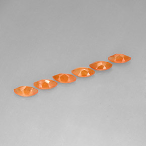 Pedras preciosas de cornalina laranja natural de  ct, transparente, transparente/translúcido