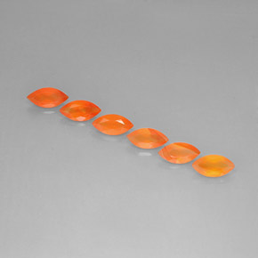 Pedras preciosas de cornalina laranja natural de  ct, transparente, transparente/translúcido