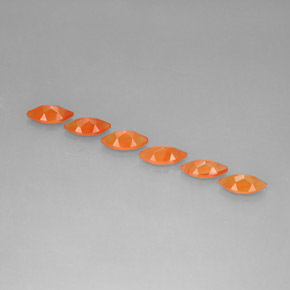 Pedras preciosas de cornalina laranja natural de  ct, transparente, transparente/translúcido
