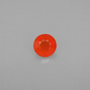 Cornalina laranja natural 0,40ct, transparente, transparente/translúcido