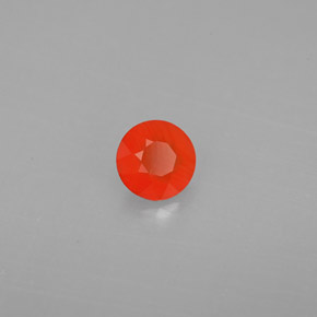 Cornalina laranja natural 0,40ct, transparente, transparente/translúcido