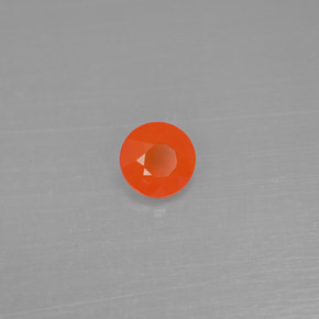 Cornalina Laranja Natural 0.38ct, Transparente, Transparente/Translúcido