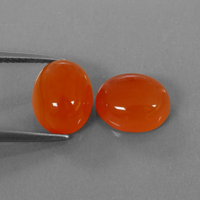 Pedras preciosas de cornalina laranja natural de  ct, transparente, transparente/translúcido