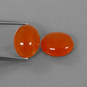 Pedras preciosas de cornalina laranja natural de  ct, transparente, transparente/translúcido
