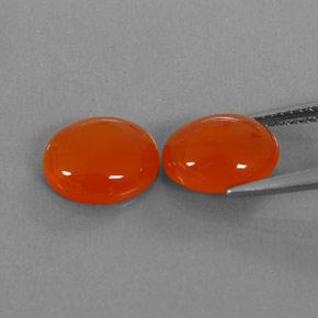 Pedras preciosas de cornalina laranja natural de  ct, transparente, transparente/translúcido