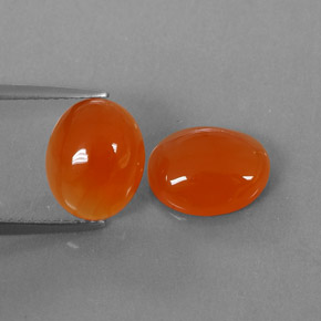 Pedras preciosas de cornalina laranja natural de  ct, transparente, transparente/translúcido