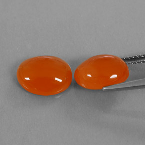 Pedras preciosas de cornalina laranja natural de  ct, transparente, transparente/translúcido