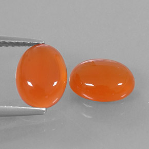 Pedras preciosas de cornalina laranja natural de  ct, transparente, transparente/translúcido