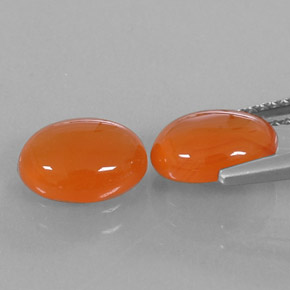 Pedras preciosas de cornalina laranja natural de  ct, transparente, transparente/translúcido