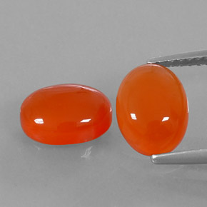 Pedras preciosas de cornalina laranja natural de  ct, transparente, transparente/translúcido