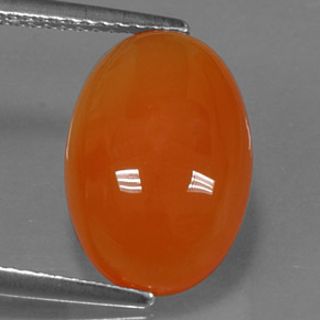 Cornalina Laranja Natural 5.86ct, Transparente, Transparente/Translúcido