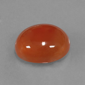 Cornalina laranja natural 4,54ct, transparente, transparente/translúcido