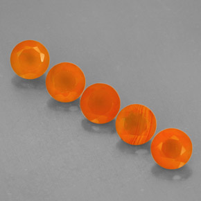 Pedras preciosas de cornalina laranja natural de  ct, transparente, transparente/translúcido